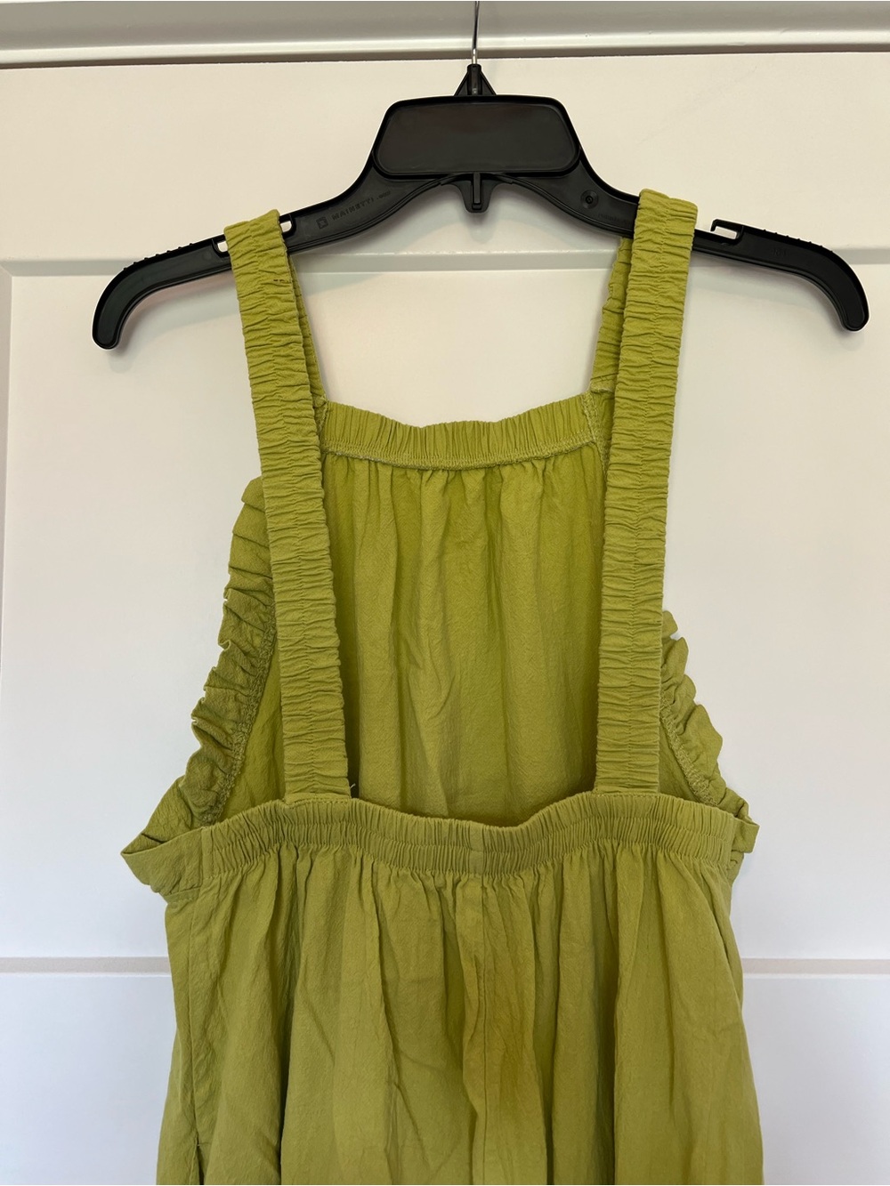 Lime Green Ruffled Strap Maxi Dress - Picture 4 of 5